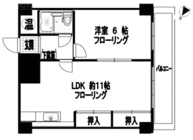 シティマンション赤坂603 間取り図