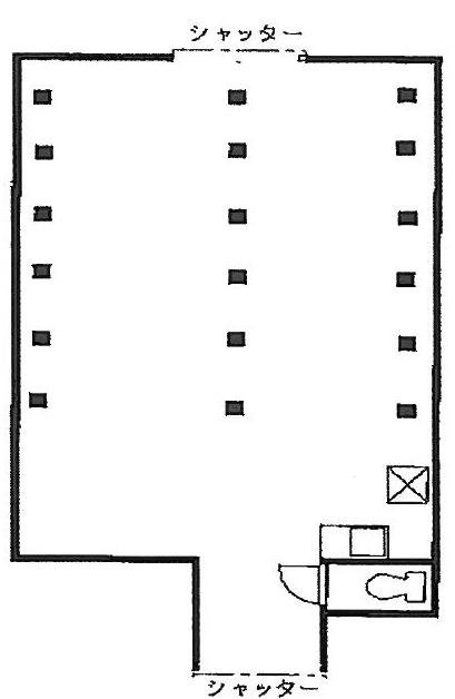 JR高架下倉庫A棟ビル1F 間取り図