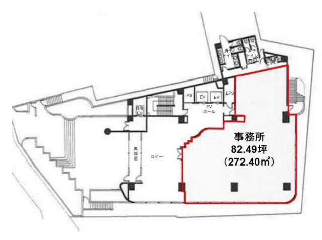 アレトゥーサ渋谷1F 間取り図