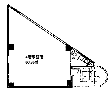 トライアングルビル4F 間取り図