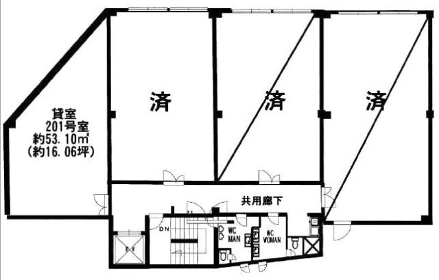 アーベイン平本ビル201 間取り図