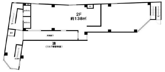 ピアザ近江屋ビル2F 間取り図