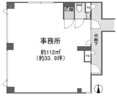 アーバンビルサカス8ビル2F 間取り図