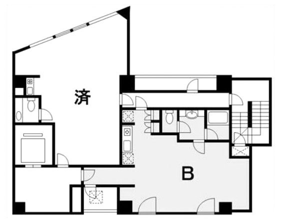 ゴールドビルB 間取り図