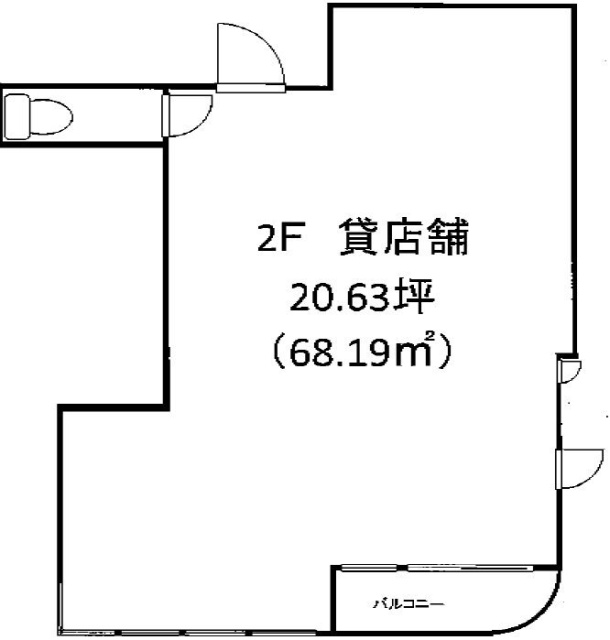 AXIA(アクシア)ビル2F 間取り図