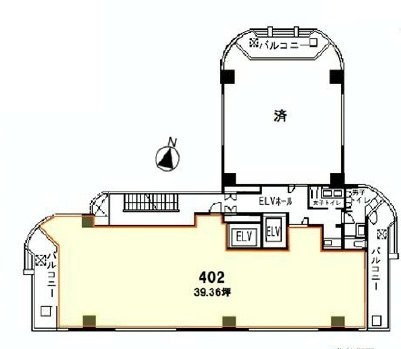 アルス市ヶ谷403 間取り図