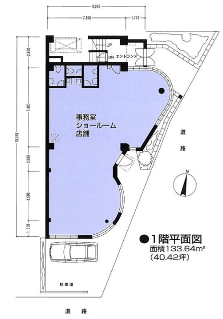 渋谷CHビル1F 間取り図