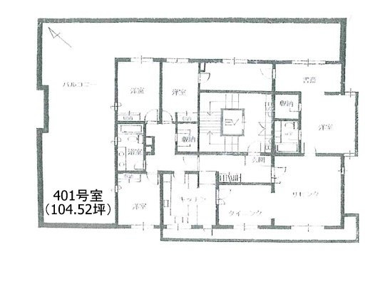 ブルク山王401 間取り図