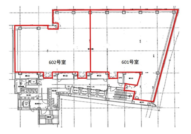 兜町第6平和ビル601 間取り図