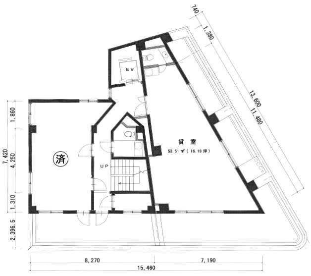 竹橋ビル502 間取り図