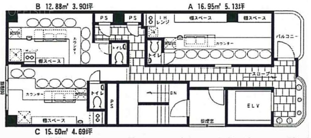 デジールビル5F 間取り図