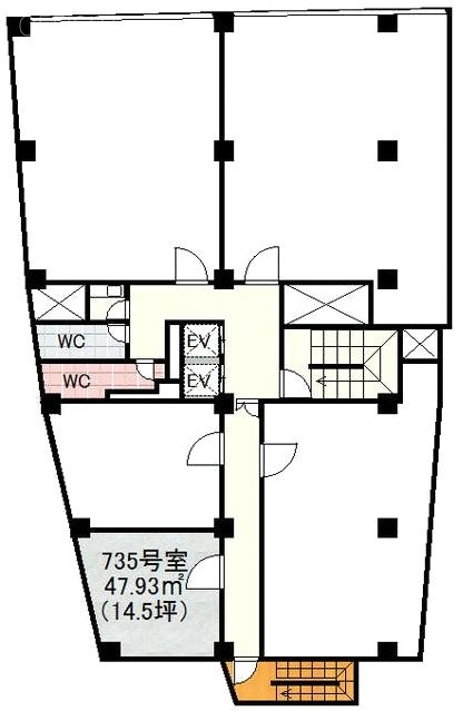 新大宗ビル3号館735 間取り図