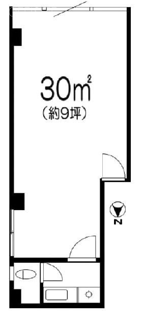 朝野ビル302 間取り図