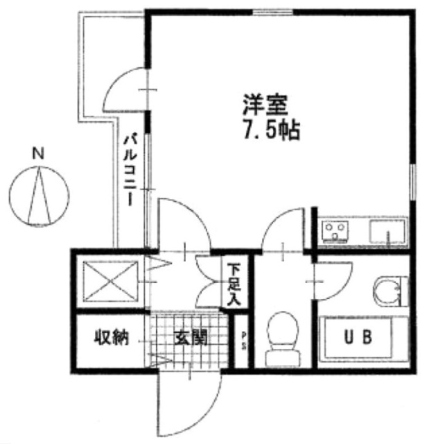 AMNES武蔵小山ビル101 間取り図