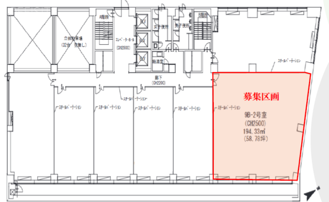 横浜西口KビルB-2 間取り図