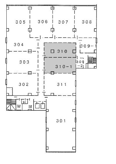 共同上野ビル310・310-1 間取り図