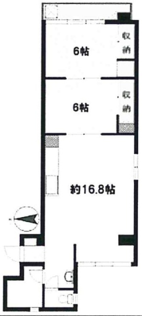 川口駅前ビル603 間取り図