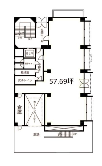 三共ビル1F 間取り図