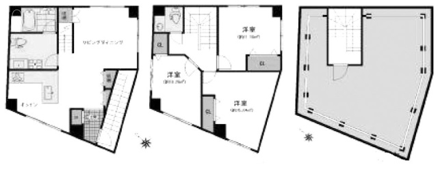 江古田の杜MKビル3F～4F 間取り図