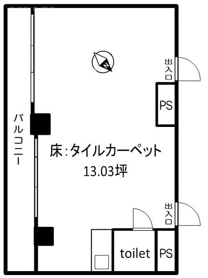 第3瑞穂ビル214 間取り図