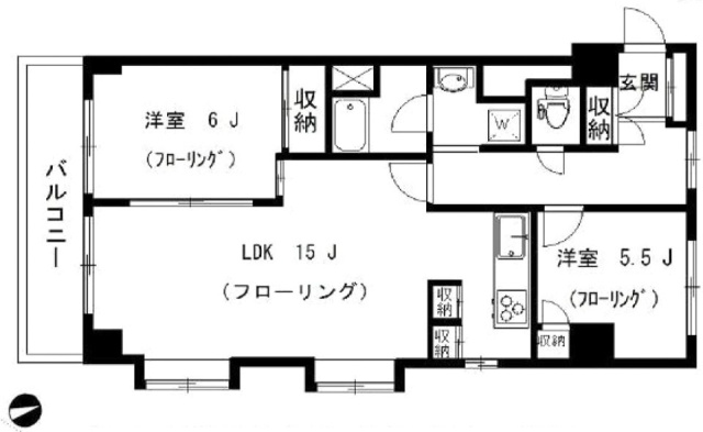 ハイネス麻布701 間取り図