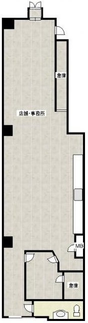 RIVER浅草ビル2F 間取り図