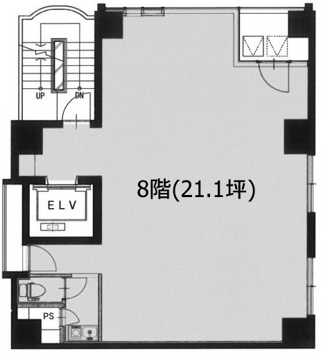 サンリット銀座ビルⅢ8F 間取り図