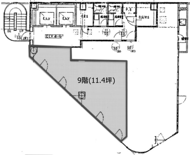 パシフィックマークス新宿サウスゲート9F 間取り図