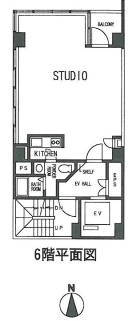 フローラル秋葉原6F 間取り図