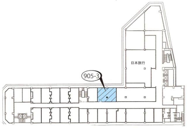 新橋駅前ビル1号館905-3 間取り図