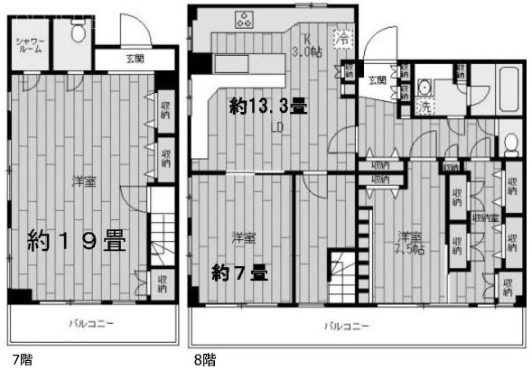 サンハイム五反田ビル8F 間取り図