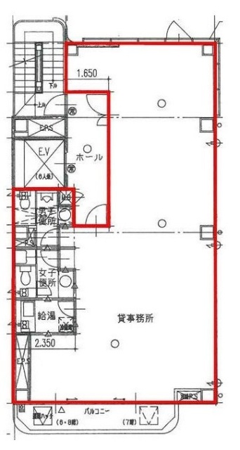 ソメノビル7F 間取り図