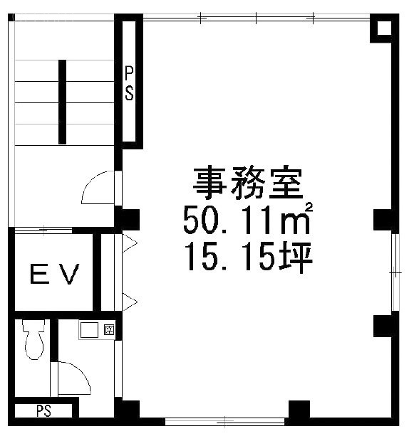 ミモザビル1F 間取り図