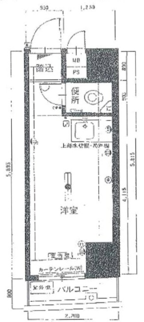 西新宿ダイヤモンドパレス306 間取り図