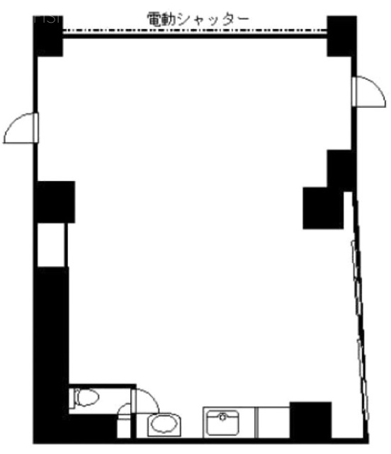 エースハイツ綾部ビル1F 間取り図