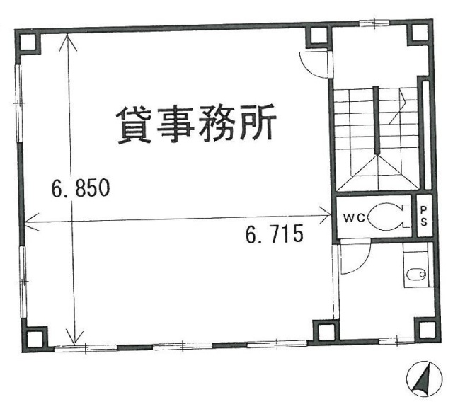 清水自動車ビル3F 間取り図