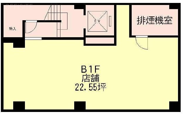 第一岸ビルB1F 間取り図