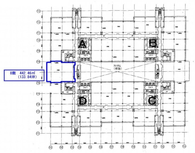 東京ファッションタウン(TFTビル東館)8F 間取り図