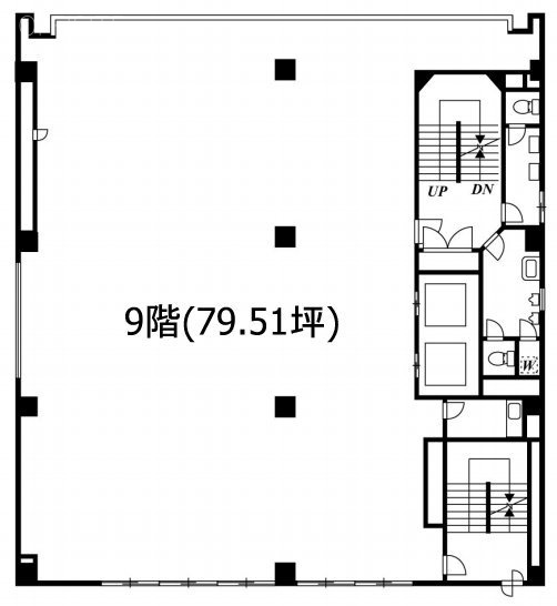 八重洲市谷ビル9F 間取り図