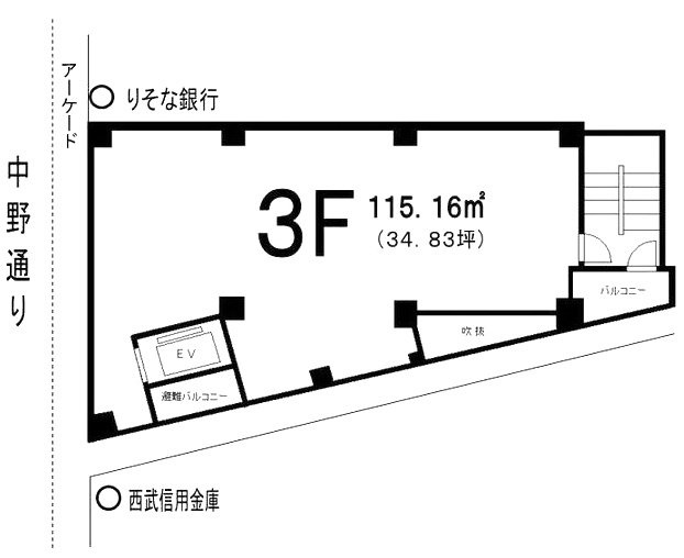 マルニビル3F 間取り図