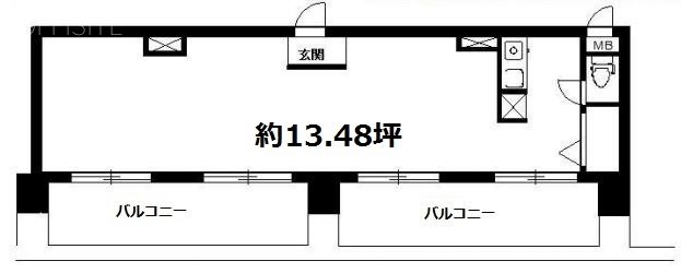 第5スカイビル502 間取り図