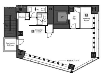 COERU SHIBUYA7F 間取り図