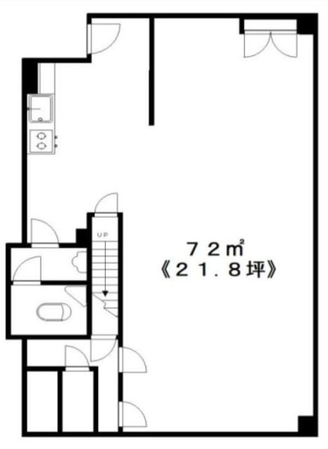 中町ビルB1F 間取り図