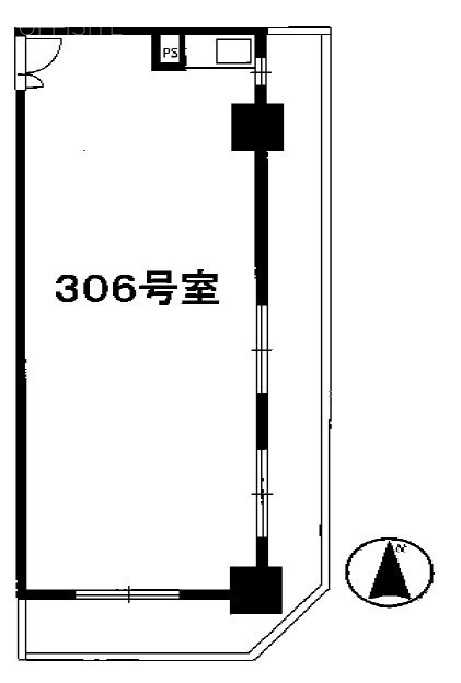 上野永谷タウンプラザ306 間取り図