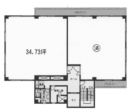 新宿松喜ビル6F 間取り図