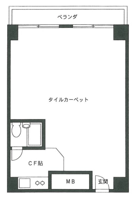 ベルザ六本木ビル705 間取り図