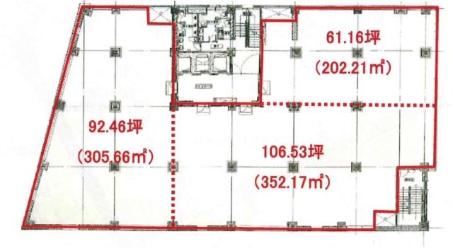 ヒューリック日本橋本町一丁目(Daiwa日本橋本町)ビル2F 間取り図