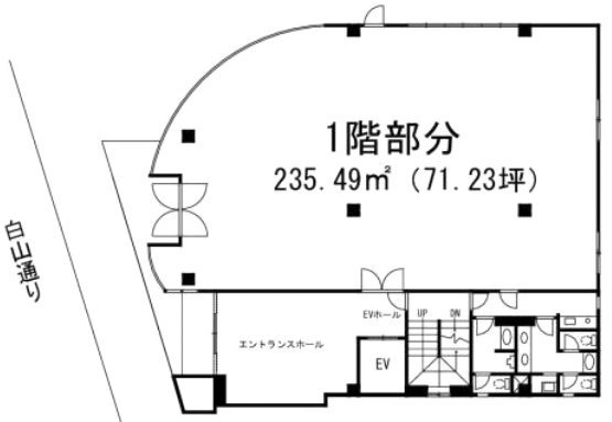 曽我白山ビル1F 間取り図