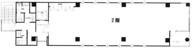 サンライズ橘2F 間取り図