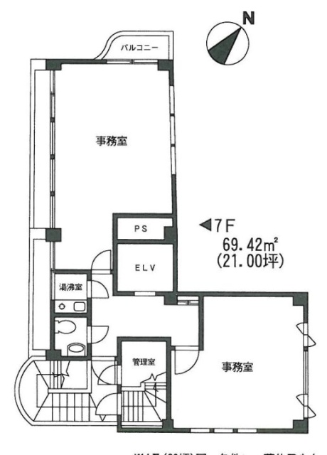 アザブビルディングNo.37F 間取り図